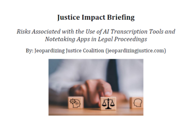AI Notetakers and ASR in Court: New Justice Impact Briefing